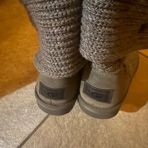 UGG Charcoal Knit Boots